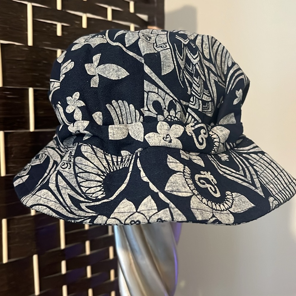 Xiuxian Women’s Hat Bucket Summer Gingor May Floral Blue Gray